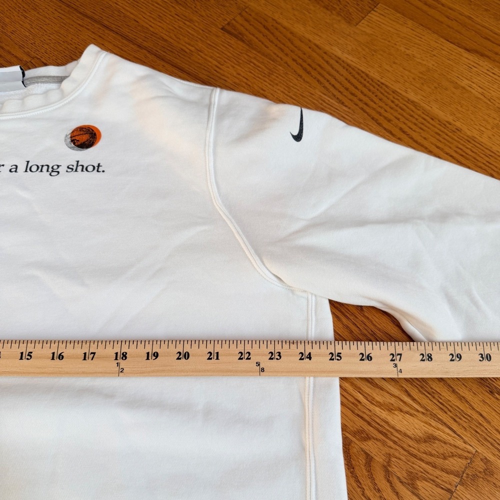 Nike Caitlin Clark Iowa Hawkeyes Never A Long Shot Sweatshirt White XL Rare - Picture 11 of 12